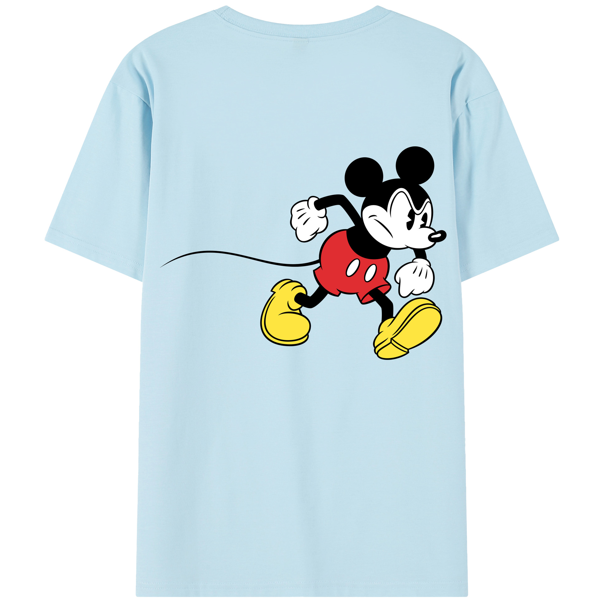 （画像用） ミッキーマウス Mickey Mouse 綿100％半袖Tシャツ（背面プリント）
